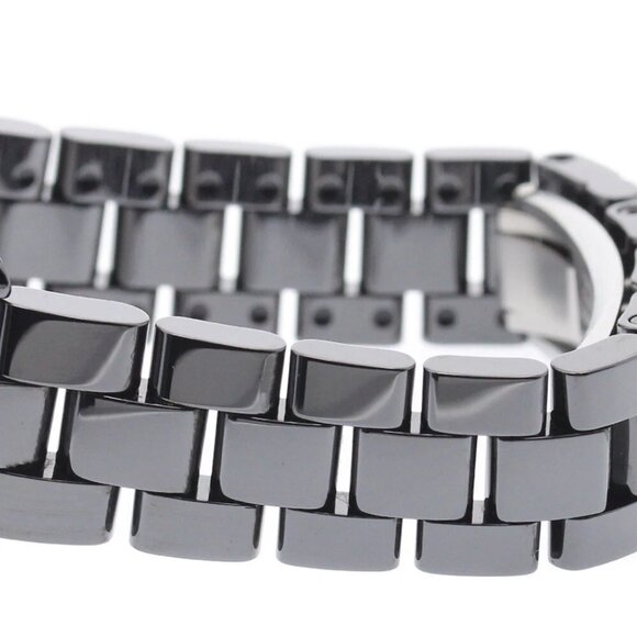 CHANEL J12 Black ceramic 33mm 12P diamond Quartz Ladies Watch main image 5